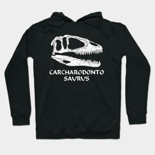 Carcharodontosaurus Fossil Skull Hoodie